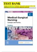 TEST BANK MEDICAL SURGICAL NURSING&colon; CONCEPTS AND PRACTICE&comma; 5TH EDITION BY Stromberg &lpar;LATEST ORIGINAL UPDATE&rpar;