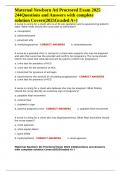 Maternal Newborn Ati Proctored Exam 2025 244Questions and Answers with complete solution Covers&lpar;2025Graded A&plus;&rpar;