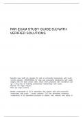 PAR Exam Study Guide DJJ