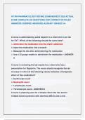 ATI RN PHARMACOLOGY RETAKE EXAM NEWEST 2025 ACTUAL  EXAM COMPLETE 200 QUESTIONS AND CORRECT DETAILED  ANSWERS &lpar;VERIFIED ANSWERS&rpar; ALREADY GRADED A&plus; &period;