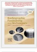 TEST BANK FOR BONTRAGERS TEXTBOOK OF RADIOGRAPHIC  POSITIONING AND RELATED ANATOMY 10TH EDITION BY JOHN  LAMPIGNANO AND LESLIE E&period; KENDRICK FULL TESTBANK ALL  CHAPTERS INCLUDED&vert;&vert; LATEST AND COMPLETE UPDATE 2025  WITH A GUARANTEED A&plus;