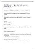 PHYS Exam 3 Questions & Answers 2024&sol;2025