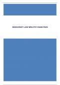 INSOLVENCY LAW MRL3701 EXAM PACK