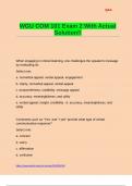 WGU COM 101 Exam 2 With Actual Solution&excl;&excl;