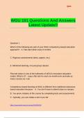 WGU 101 Questions And Answers Latest Update&excl;&excl;