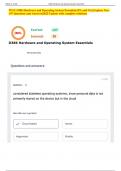 WGU D386 Hardware and Operating System Essentials &vert;PA and OA&vert; Explore New 197 Questions and Answers&vert;2025 Update with complete solutions