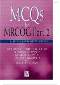TEST BANK FOR obstetrics and gynaecology&sol; MRCOG Verified Q & A  with detailed Rationales  Guaranteed pass Graded A&plus;  Part 2