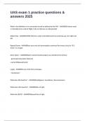 UAS exam 1 practice questions & answers 2025