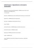 UAS Exam 1 Questions & Answers 2025&sol;2026