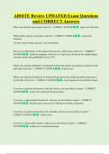 ABSITE Review UPDATED Exam Questions and CORRECT Answers