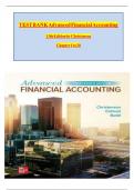  TEST BANK  Advanced Financial Accounting 13th Edition By Theodore Christensen chapter 1 to 20  ISBN&colon;9781260772135 latest version 