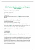 CEA Practice &vert; Questions And Answers &vert; Complete Study Solutions