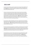 AHIP Final Exam 2022. 250 Questions And Verified Answers 