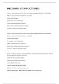 MEDSURG ATI PROCTORED QUESTIONS AND ANSWERS 