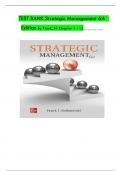 TEST BANK For Strategic Management&comma; 6th Edition 2024  Frank&comma; Verified Chapters 1 - 12&comma; Complete Newest Version&period;