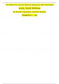 Test Bank For Current Medical Diagnosis And Treatment  2025&comma; 63rd Edition By Maxine Papadakis&comma; Stephen Mcphee Chapters 1 - 42