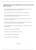 NURS 615 Pharm Exam with Questions and Correct Answers &lpar;2025&rpar;Maryville College Package Deal 