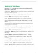 UAB CNBY 320 Exam 1 Questions and Answers Latest Update 100&percnt; Correct