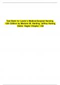 Test Bank Lewis Medical-Surgical Nursing&colon; Assessment and Management of Clinical Problems 12th Edition By Harding & Kwong
