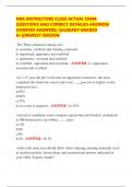 NRA INSTRUCTORS CLASS ACTUAL EXAM  QUESTIONS AND CORRECT DETAILED ANSWERS  &lpar;VERIFIED ANSWERS&rpar; &vert;&vert;ALREADY GRADED  A&plus;&vert;&vert;NEWEST VERSION