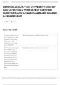 DEFENCE ACQUISITION UNIVERSITY CON 237 DAU LATEST 2024 WITH EXPERT CERTIFIED QUESTIONS AND ANSWERS ALREADY GRADED A&plus; BRAND NEW&excl;