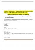 Test Bank for Wardlaw's Perspectives in Nutrition&comma; 12th Edition by Carol Byrd-Bredbenner