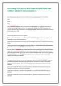 Accounting Crash Course REAL EXAM 50 QUESTIONS AND CORRECT ANSWERS 2025&sol;GRADED A&plus;