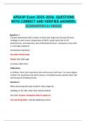 APEA3P Exam 2025-2026&period; QUESTIONS WITH CORRECT AND VERIFIED ANSWERS&period;  GUARANTEED A&plus; GRADE&period;