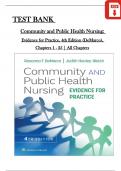 TEST BANK Community and Public Health Nursing&colon; Evidence for Practice&comma; 4th Edition &lpar;DeMarco&rpar;&comma; Chapters 1 - 25 &vert; All Chapters with Correct Answers
