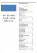 LEWIS MEDICAL SURGICAL NURSING 11TH EDITION BY HARDING &lpar; ALL CHAPTERS 1-68&rpar; TEST BANK
