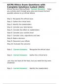 AICPA Ethics Exam Questions with Complete Solutions &lpar;Latest 2025&rpar;