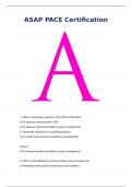 ASAP PACE Certificate &lpar;2025 updated&rpar; with 100&percnt; Correct Answers