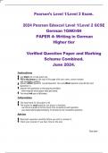 Complete 2024 Pearson Edexcel Level 1&sol;Level 2 GCSE German Foundations and Higher Tiers Exams Papers 1&comma;3 and 4 Exams bundle