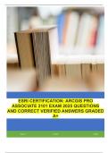 ESRI CERTIFICATION&colon; ARCGIS PRO ASSOCIATE 2101 EXAM 2025 QUESTIONS AND CORRECT VERIFIED ANSWERS GRADED A&plus;