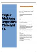 Test Bank Principles of Pediatric Nursing Caring for Children 7th Edition by Ball&period; 