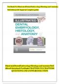 Test Bank For Illustrated Dental Embryology&comma; Histology&comma; and Anatomy 5th Edition by Margaret J&period; Fehrenbach&semi; Tracy Popowics &vert;ISBN 9780323611077 &vert;Chapter 1-20&vert;newest edition  A&plus;