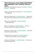 TEAS 2024 Exam Prep EXAM QUESTIONS AND ANSWERS 100- SOLVED &lpar;Newest 2025&rpar;&period;