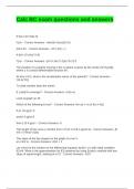 Calc BC exam questions and answers