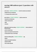nursing 2400 midterm &lpar;part 1&rpar; questions with answers