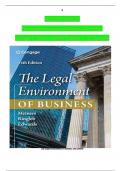 Solution Manual For The Legal Environment of Business&comma; 14th Edition by Roger E&period; Meiners&comma; Verified Chapters 1 - 22 Complete&comma; Newest Version
