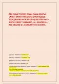    PRE CLINIC THEORY FINAL EXAM REVIEW&comma; LATEST EXPERT PREMIUM UPDATE&lpar;2025-2026&rpar;&vert;BRAND NEW EXAM QUESTIONS WITH 100&percnt; CORRECT ANSWERS&comma; ALL GRADED A&plus;&comma; ALL GRADED A&plus;&comma; GUARANTEED SUCCESS&period;