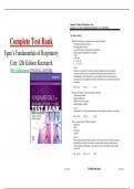 Egan&rsquo;s Fundamentals of Respiratory Care 12th Edition Kacmarek 100&percnt; Verified Answers COVERS ALL CHAPTERS UPDATED 2025