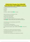 OSAT  Bundled Exam Questions WITH  CORRECT Answers