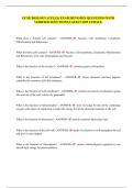 GCSE BIOLOGY &lpar;CELLS&rpar; EXAM REVISION QUESTIONS WITH VERIFIED SOLUTIONS LATEST 2025 UPDATE&period;