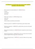 GCSE BIOLOGY TEST REVISION QUESTIONS WITH VERIFIED ANSWERS LATEST 2025 UPDATE&period;
