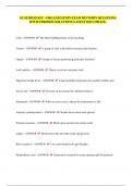 GCSE BIOLOGY - ORGANIZATION EXAM REVISION QUESTIONS WITH VERIFIED SOLUTIONS LATEST 2025 UPDATE&period;