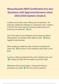 MAP Certification Exam Knowledge Test with complete solutions &vert; Latest 2025&sol;2026 Update &vert; 100&percnt; Correct&period;