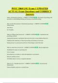 PSYC 2060 Bundled Exam Questions and CORRECT Answers