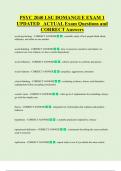 psyc 2040   Bundled Exam Questions and CORRECT Answers