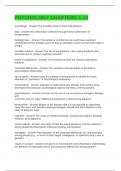 PSYCHOLOGY CHAPTERS 1-14 EXAM QUESTIONS AND ANSWERS